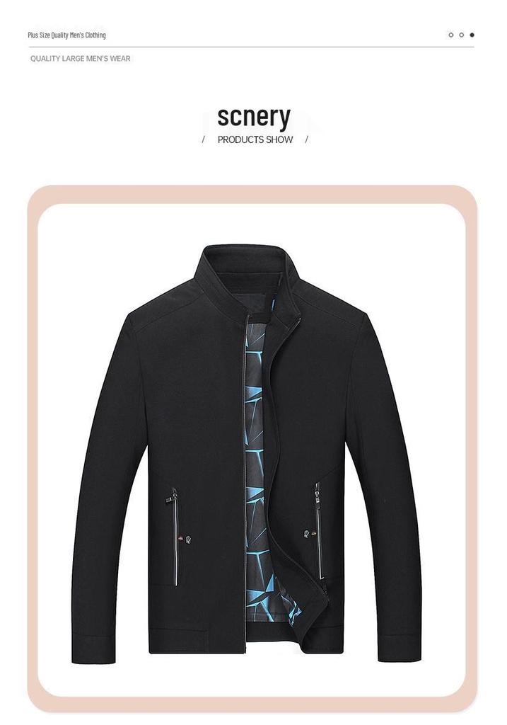Men's Spring & Autumn Business Casual Plus Size Jacket