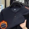 Men's Winter Fleece-Lined Long-Sleeve Casual Sweatshirt
