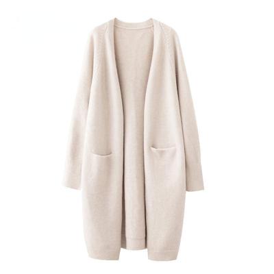 Maglione Lungo Oversize Pigro con Scollo a V Cardigan Giacca Cappotto Nuovo Maglione da Donna Corea Cardigan Giacca Cappotto Capispalla TOP
