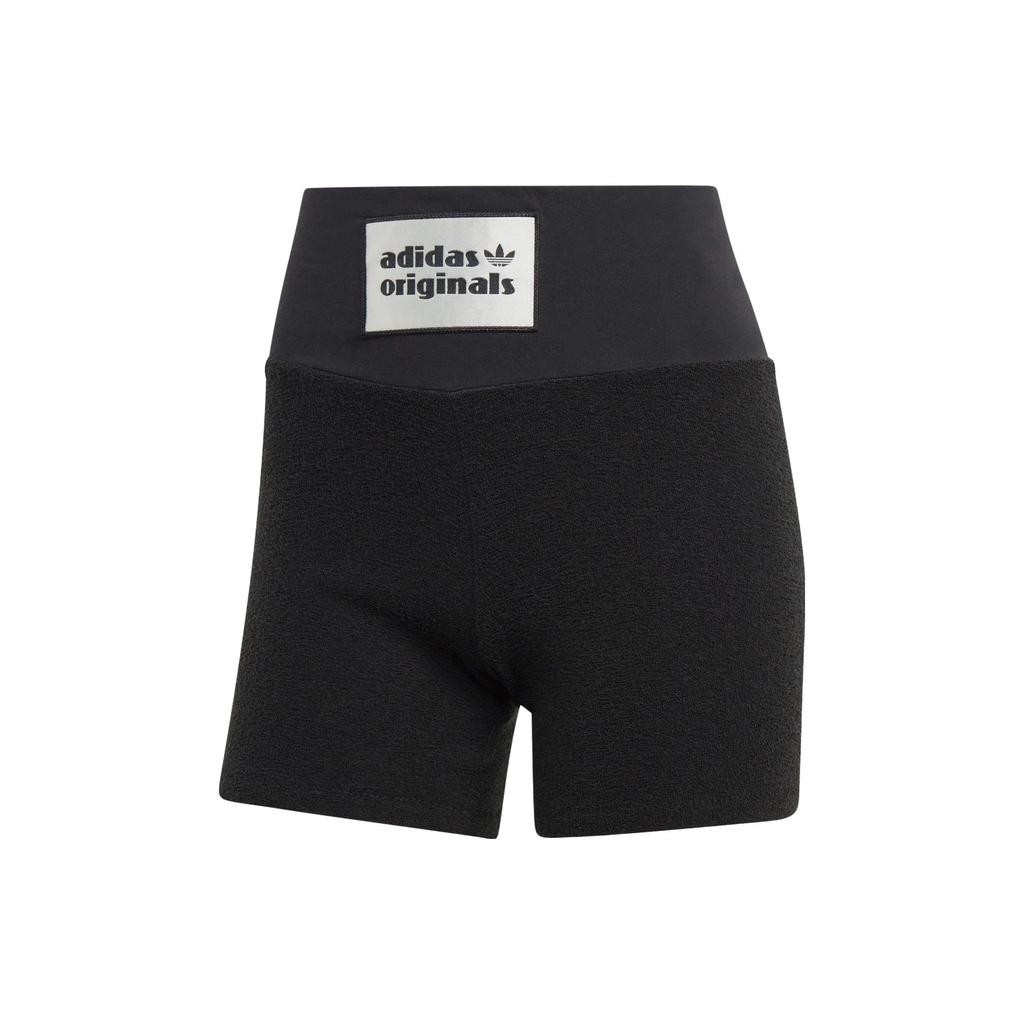 Adidas Originals Trefoil Short Tight Logo Print Regular Fit Shorts Women Shorts Black IC8529