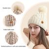 Winter Women's Casual Ski Cap, with a Fleece Lining Inside, a Soft and Thick Knitted Cap
