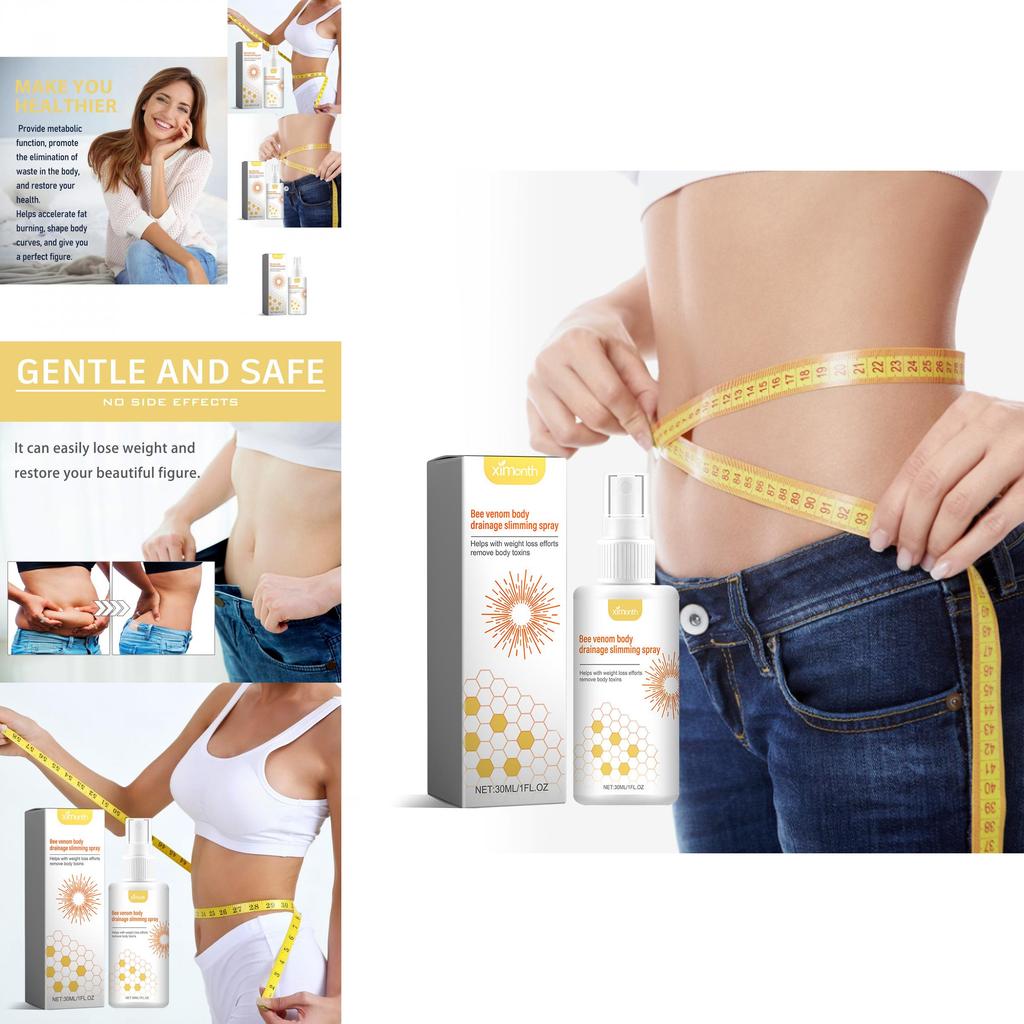 Ximonth Bee Venom Lymphatic Slimming Spray For Reducing Swelling And Firming Skin