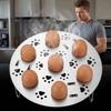Round Stainless Steel Steaming Grid Thickened Folding Steamed Egg Rack  Steaming Eggs