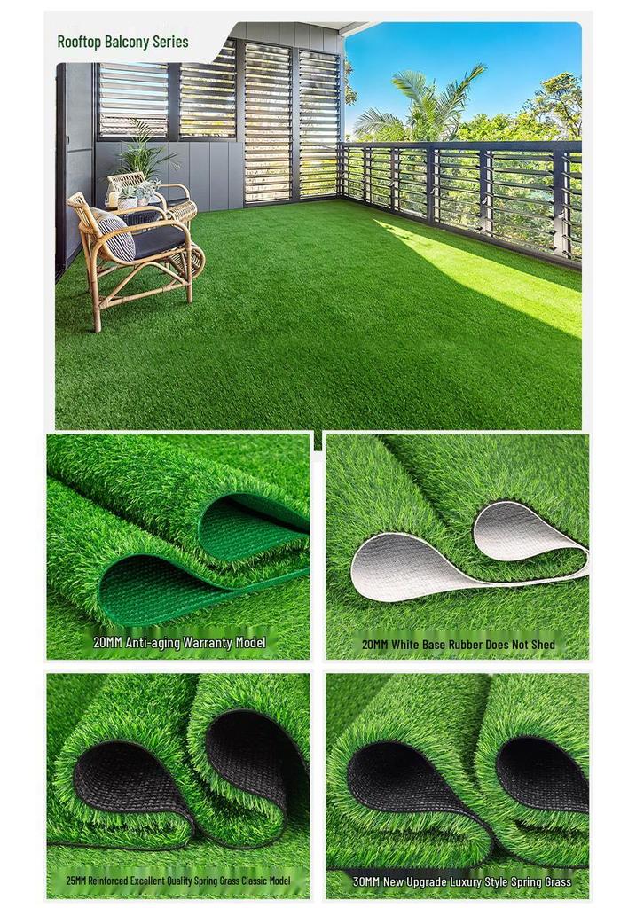 Thick Outdoor Artificial Grass Carpet Mat