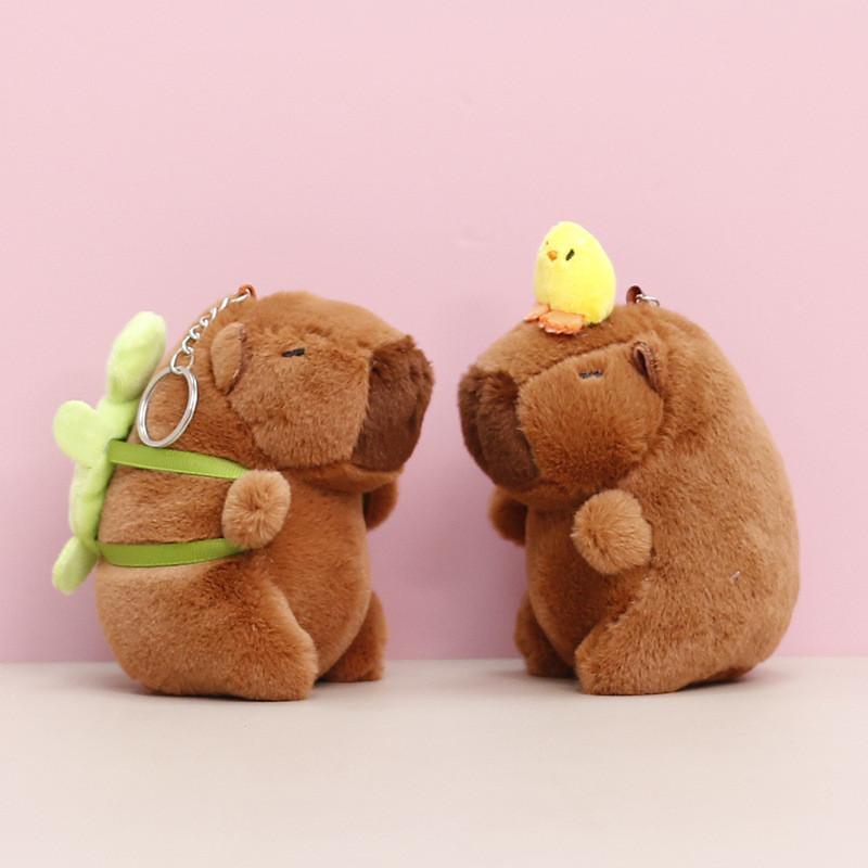Keychain Girls Capybara Children Backpack Decorative Pendant Gift Plush Toy