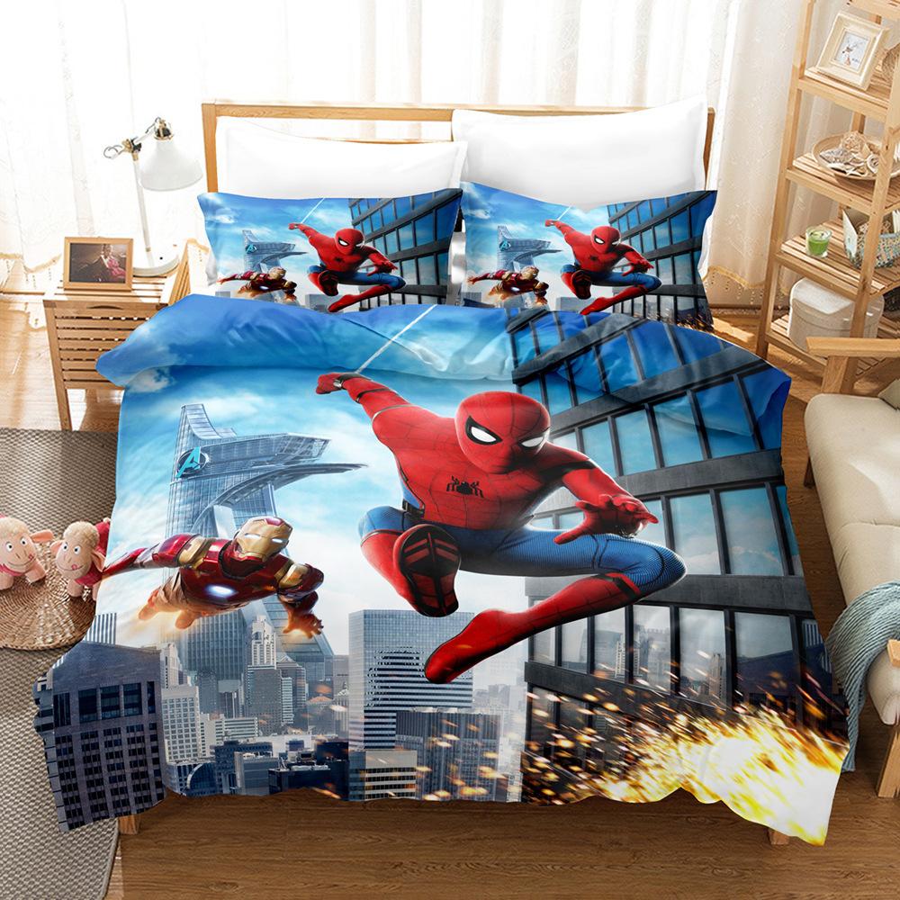 Home Textile Quilt Cover Pillowcase 3D Digital Printing Three-Piece Set American Style
