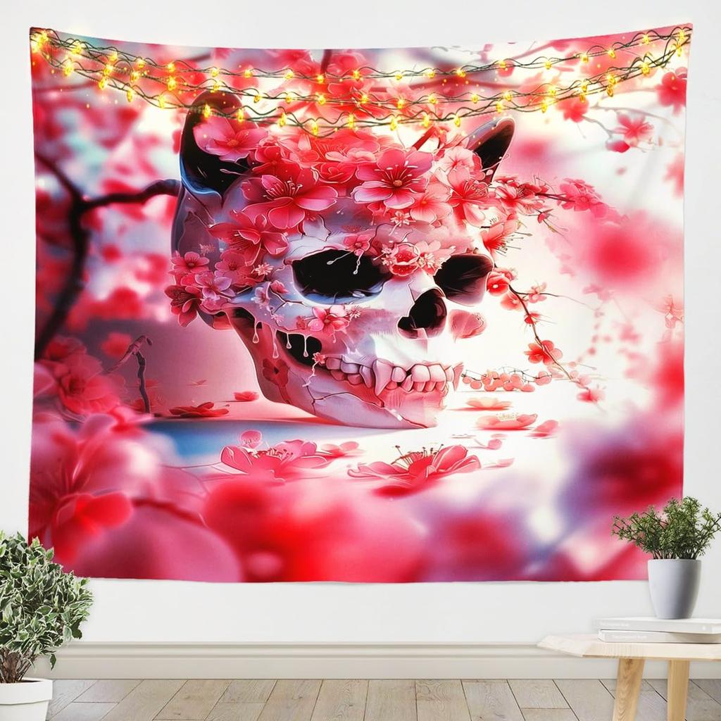 Snake Tapestry Purple Flower Leaves Wall Hanging for Kids Boy Girl Room Decor, Exotic Exotic Boho Moon Wall Blanket Tapestries