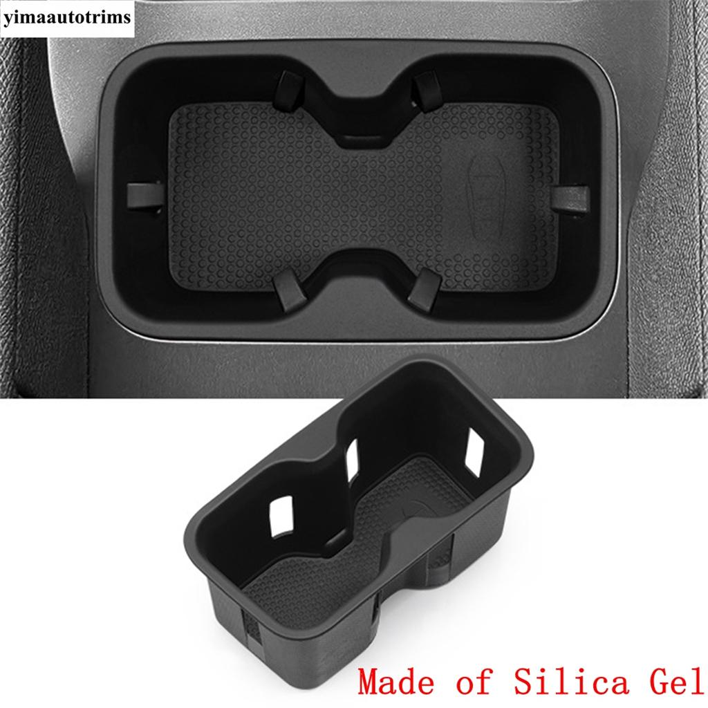 For BYD SHARK 2024 2025 Water Cup Holder Wireless Charging Silicone Pad Interior Anti Slip Dustproof Pad Storage Box Accessories