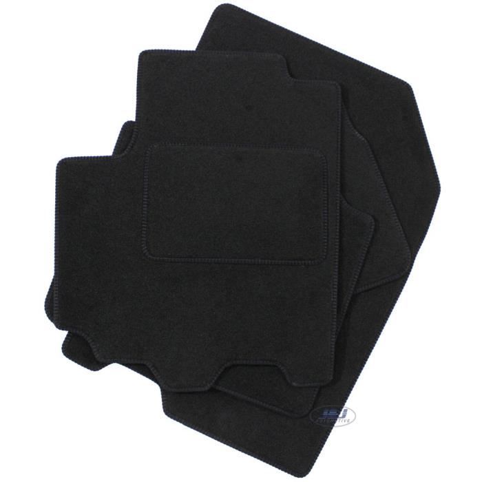 Tapis de Coffre - J&amp;J Automotive - Suzuki SX4 2013-2021 - Velours Noir - Antidérapant - Sur Mesure