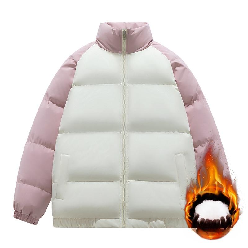 Cotton Coat Men's New Winter Style Japanese Retro All-match Stand-up Collar Cotton Coat High Street Loose Warm Jacket Male Teenagers