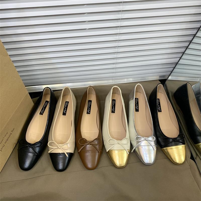 Fashion Bailamos Women Brand Flats Fashion Ballet Shoes Bow Pregnant Women's Flats Casual Loafers Women's Dress Shoes Mujer