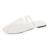 Famous Designer Women Flats Casual Sandals Women's Black Flat Sandals Summer Slide Sandals Closed Toe Flat Pantuflas Mujer