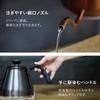 QAHWA Coffee Graphite Resin Narrow with Drip CB Japan Pot, 1.2L, Gray, Handle, Mouth, Thermometer, Kettle,