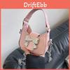 Stylish Mini Shoulder Bag With Adorable Bow Design In Black Pink And Silver Colors