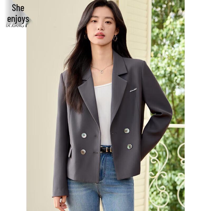 

Women s Chic Short Blazer Jacket M