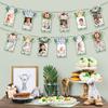 Jungle Safari Birthday Bunting Banner Woodland Safari Birthday Party Decoration Wild one 1st Jungle Birthday Party Supplies Deco