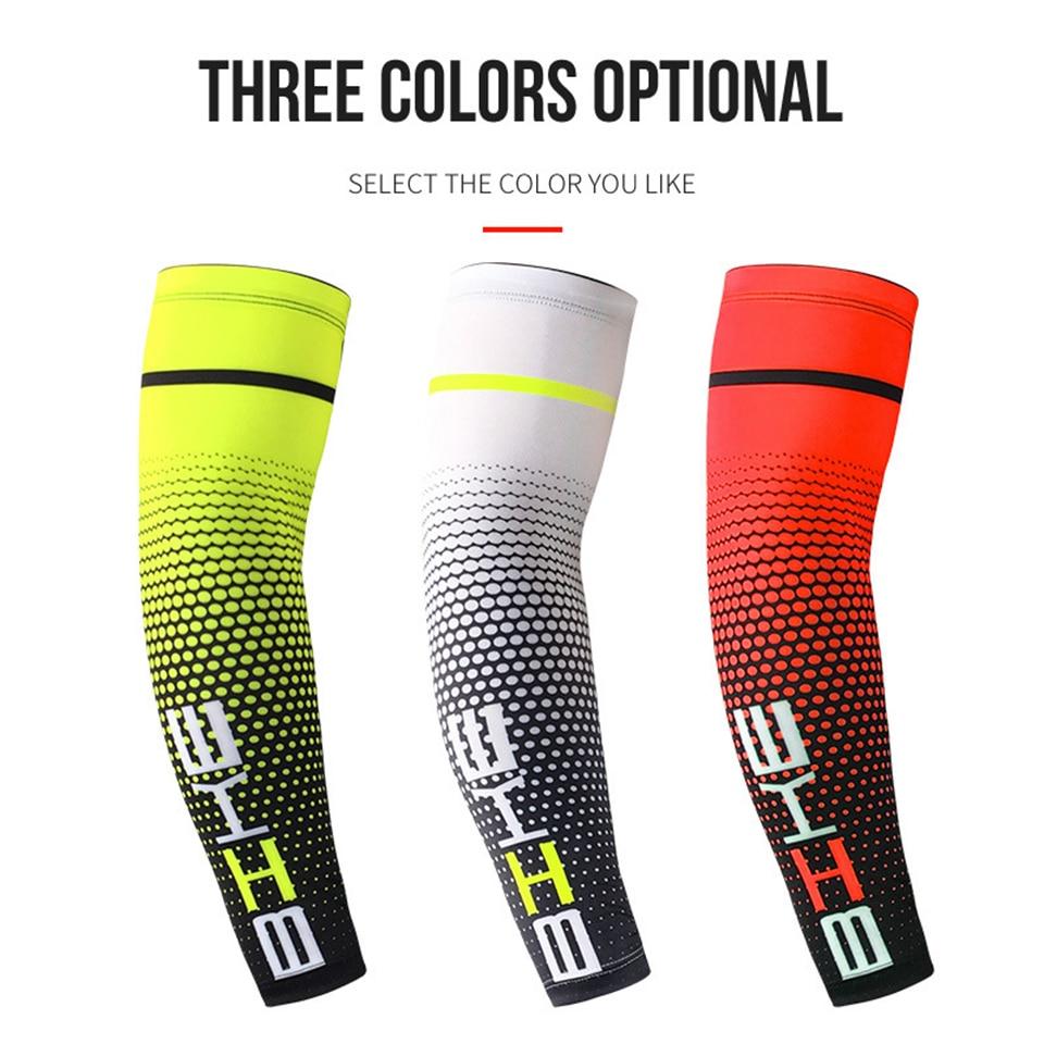 2PCS Sport Arm Kompression Hülse Basketball Radfahren Arm Wärmer Sommer Laufen UV Schutz Volleyball Sonnencreme Bands