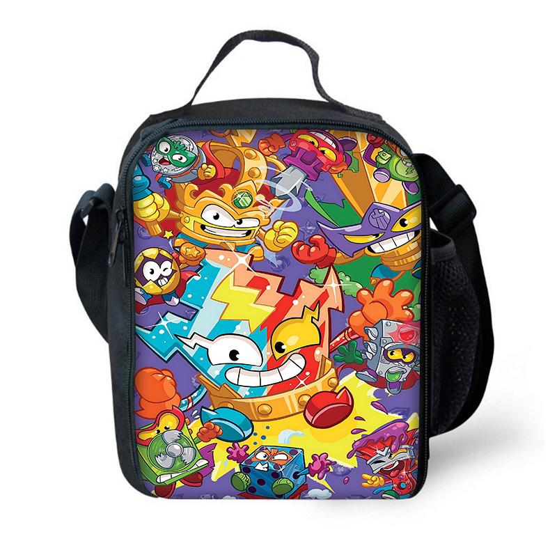 Child School Super Z-Zings s-SuperThings Backpack with Lunch Bags ,Pencil Bags ,School Bags for Boys Girls Best Gift