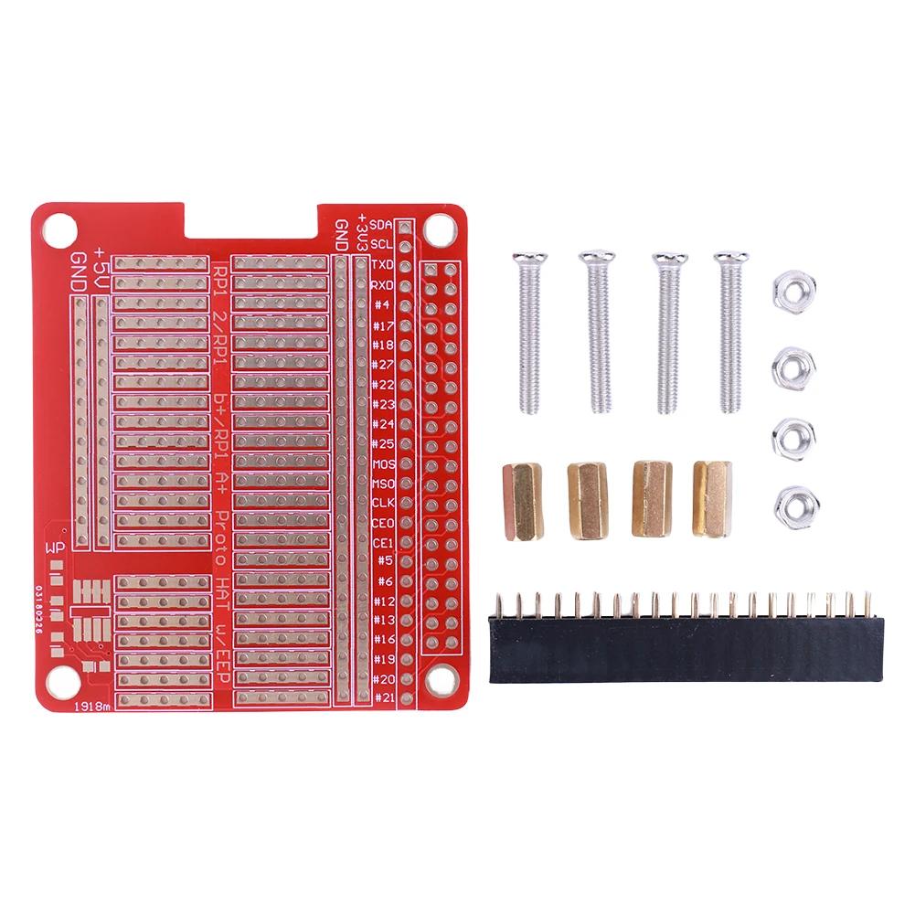 5-1 Stück DIY Prototyp Erweiterungsplatine PCB Shield Rot Erweiterungsplatine Erweiterung Prototyping PCB-Platine für Raspberry RPi