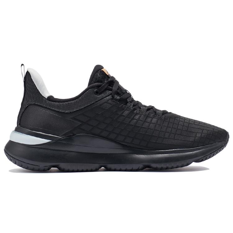 Li Ning SOFT PLUS Running Shoes Men's Low top Black/White AGLR257-1