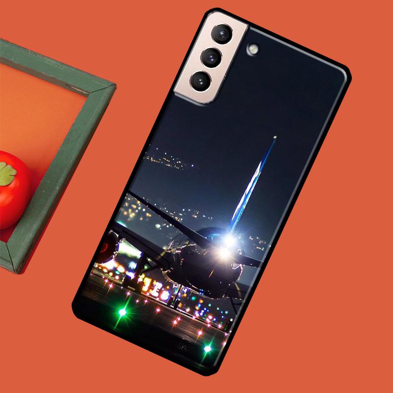 airplane Travel Flying Case For Samsung Galaxy S23 S22 Ultra S20 FE S21 Ultra Note 20 S8 S9 S10 Note 10 Plus Coque