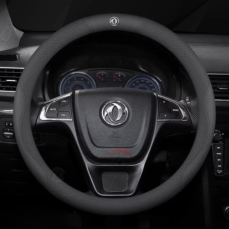 Leather Car Steering Wheel Cover for Dongfeng T5 Evo 580 Shine Max Rich 6 E70 IX5 AX7 Accessories Dongfeng Joyear X3 X5 SX6
