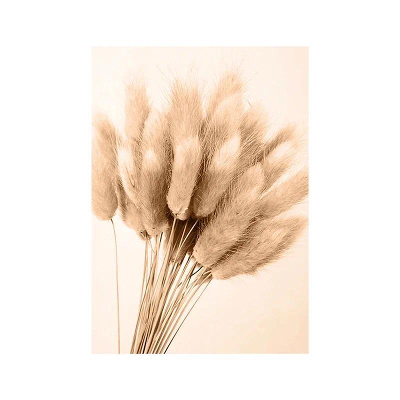 Canvas Painting Autumn Natural Poster Sunset Tree House Grass Reed Wheat Wall Art Print Pictures Living Room Home Decor