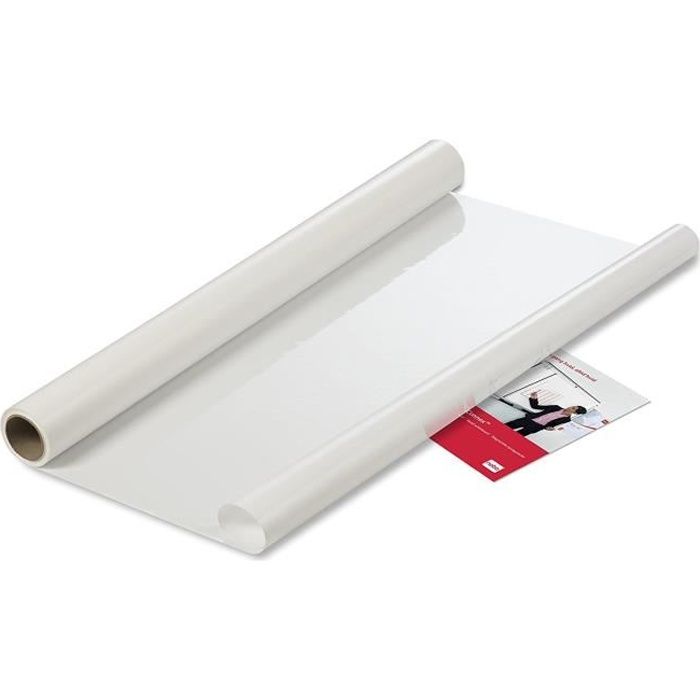 Rouleau 25 Feuilles Tableau Blanc - NOBO - 1905156 - Électrostatiques - Effaçables - Unies