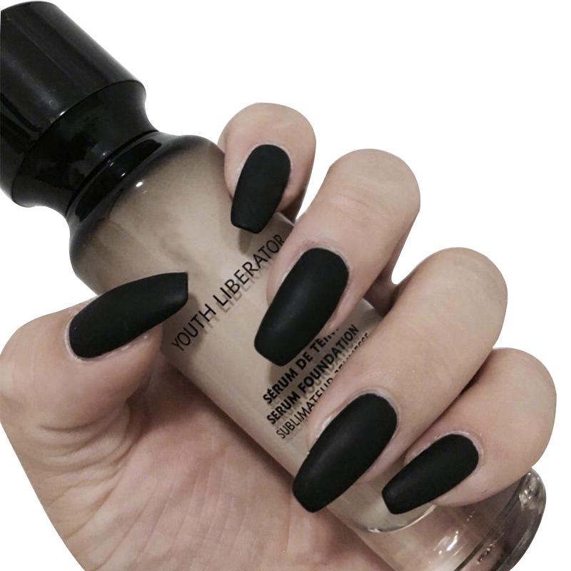 European & American Frosted Matte Press-On Ballet Nails