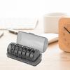 Container. Round Box Cases . Storage ,Weekly Organizers, for ,