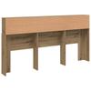 Bed Headboard with Shelves Artisan Oak 200 X 19 X 103.5 Cm