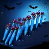 23 Pcs Halloween Four-Color Retractable Ballpoint Pens,  3D Cute Witch Black Cat Topper, Cartoon Student Stationery, Halloween Gifts