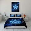 Glowing Pentagram with Moons. Bedding Sets Duvet Cover Sets Duvet Covers Pillowcases(1 * Duvet Cover 2 * Pillowcases Without Duvet Insert)