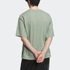 adidas Pocket Zipper Retro Sports Dopamine T-Shirt Men’s Silver Gray Green HY7246