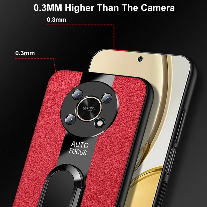 Luxus PU Lederhülle Für Honor X7 X9 5G X10 X30 Max Hülle Ringhalter Silikon Handyhülle Für Honor X40 GT X7A X7B X8B