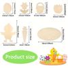 Easter Creative Wooden Handicrafts Kit Table Props Room Decorations Children's Painting Accessories Craft Supplies