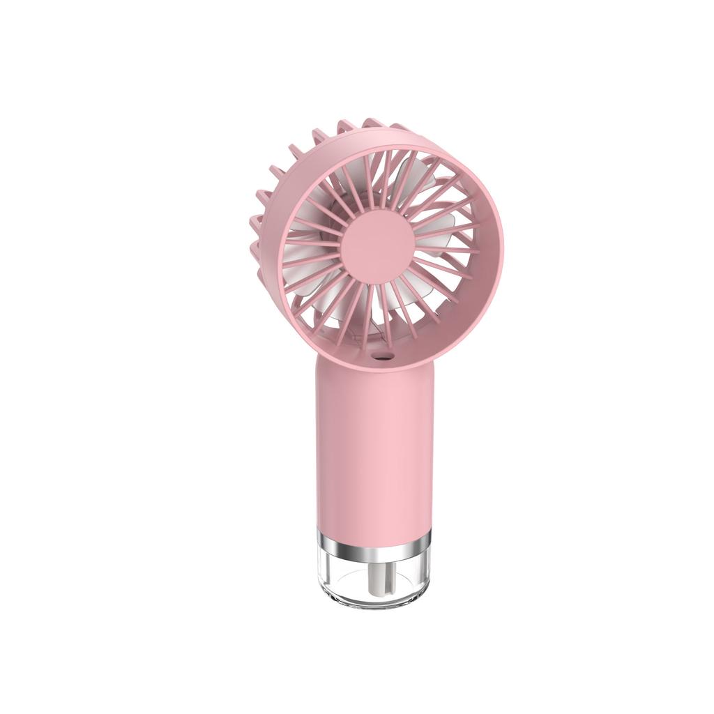 Handheld Portable USB-C Fast Charge Rechargeable Mini Fan with 3-Speed Water Spray Mist for Car & Outdoor Use