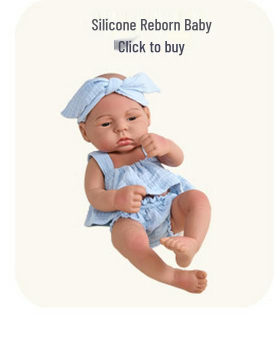30cm Silicone Reborn Baby Doll - Soft Sleep Companion & Child Role-Playing Toy