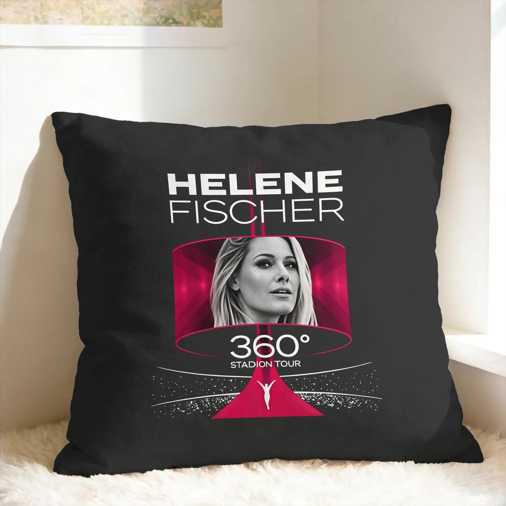 H-Helene Fischer 360° Stadiontour Kussensloop Zachte Kussensloop Leuke Grappige Kussensloop Voor Bank Slaapkamer Woondecoratie