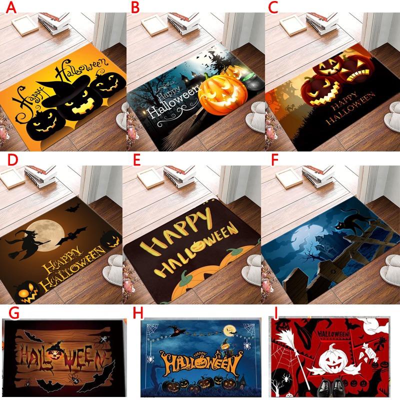 Halloween Cartoon Pumpkin Door Mat Carpet Kitchen Bedroom Living Room Home Rugs 60/80/90cm