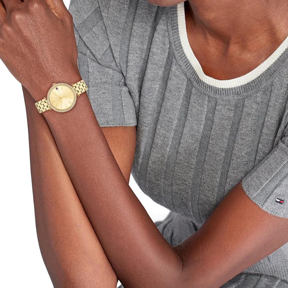 Tommy Hilfiger Natalie Gold Stainless Steel Ladies Quartz Watch 1782718