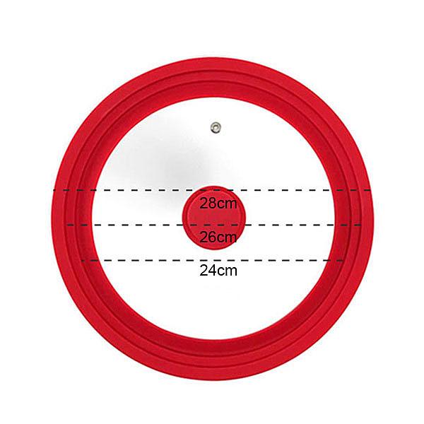 Universal Pan Lids Large Silicone Pot Lids for Pots Pans & Skillets  Fits 16cm To 32cm Cookware Frying Pan Lid