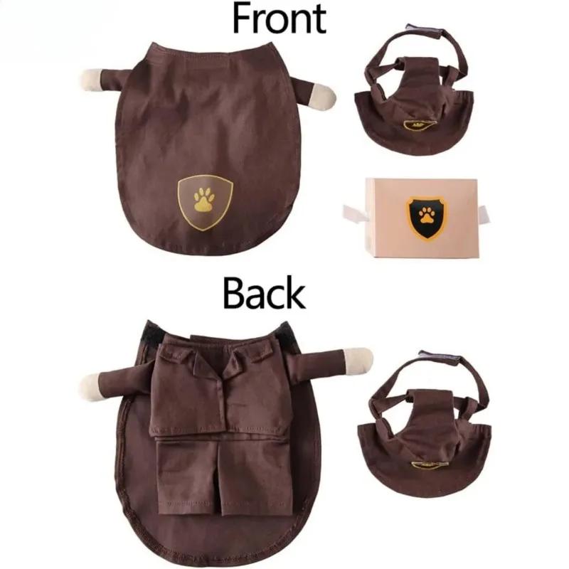 Kreatywne Ubranka dla Psa Stojące Transformacja Zabawny Kostium dla Psa Śliczna Dekoracja Poliestrowa Ubranka dla Psa Małej Rasy Transformacja Świąteczna Produkty dla Zwierząt