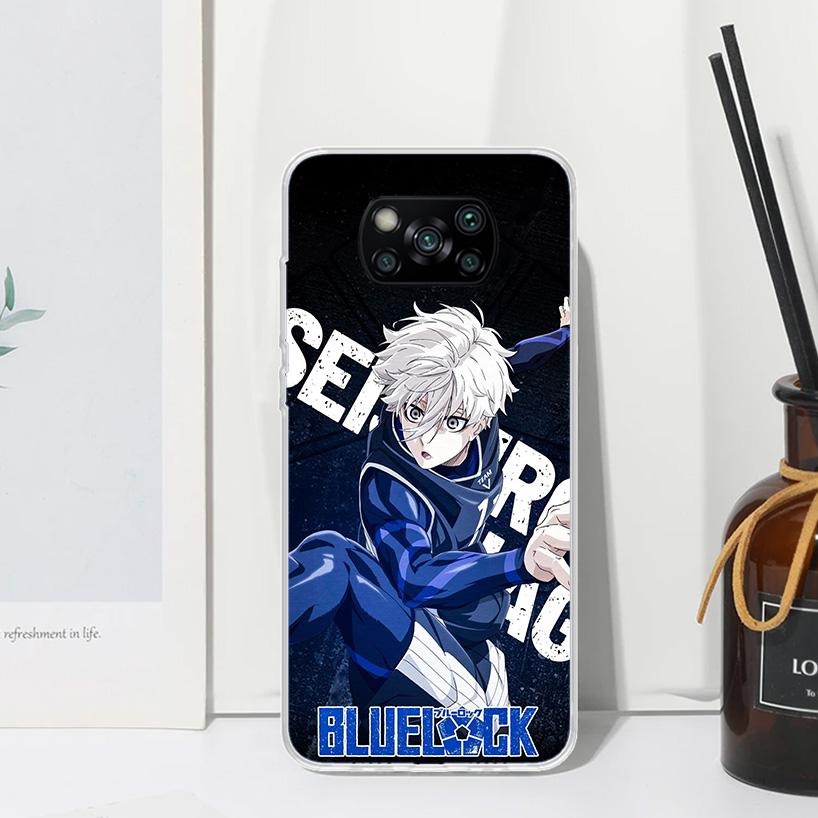 Blue Lock Nagi Seishiro Phone Case For Xiaomi Poco X7 X6 X5 M7 M8 Pro F7 Ultra Redmi 15C 15 13C 13 12C 12 10 10C 10A Art Fundas
