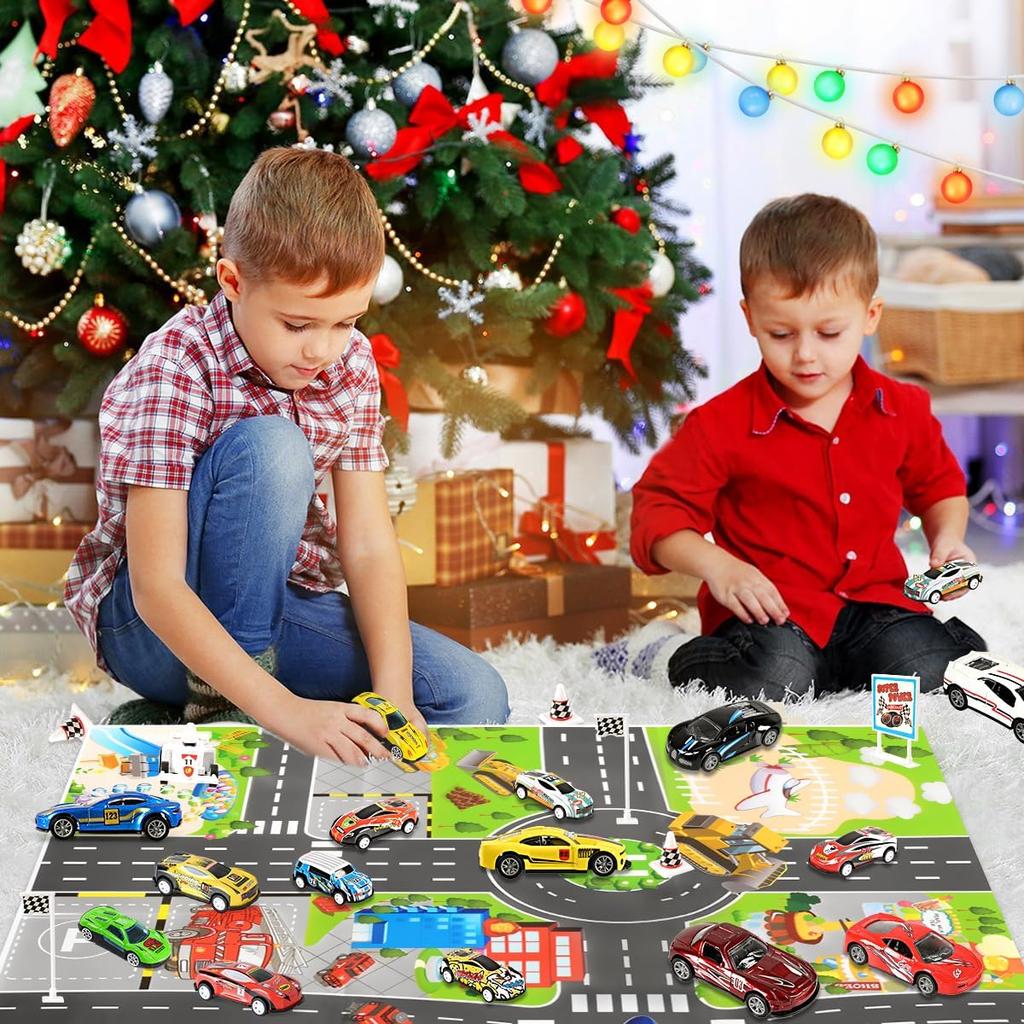 Humairc Car Advent Calendar 2025 Boys Advent Calendar 2025 24 Racing Cars Christmas Calendar Children from 3 Years