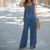Women's Summer Casual Solid Color Vest Pant Suit