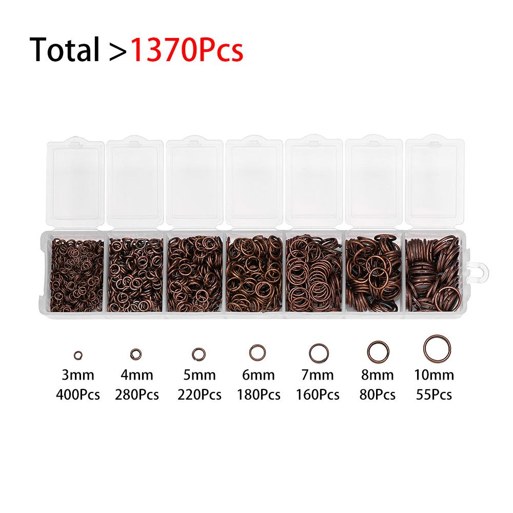 Alloy Accessories Jewelry Findings Set Repair Tools Lobster Clasp Open Jump Rings Earring Hooks for DIY Jewelry Making Supplies