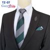 Conjunto de gravata de duas peças com flores para homens, listra, gravata, lenço de mão, paisley, xadrez, gravata