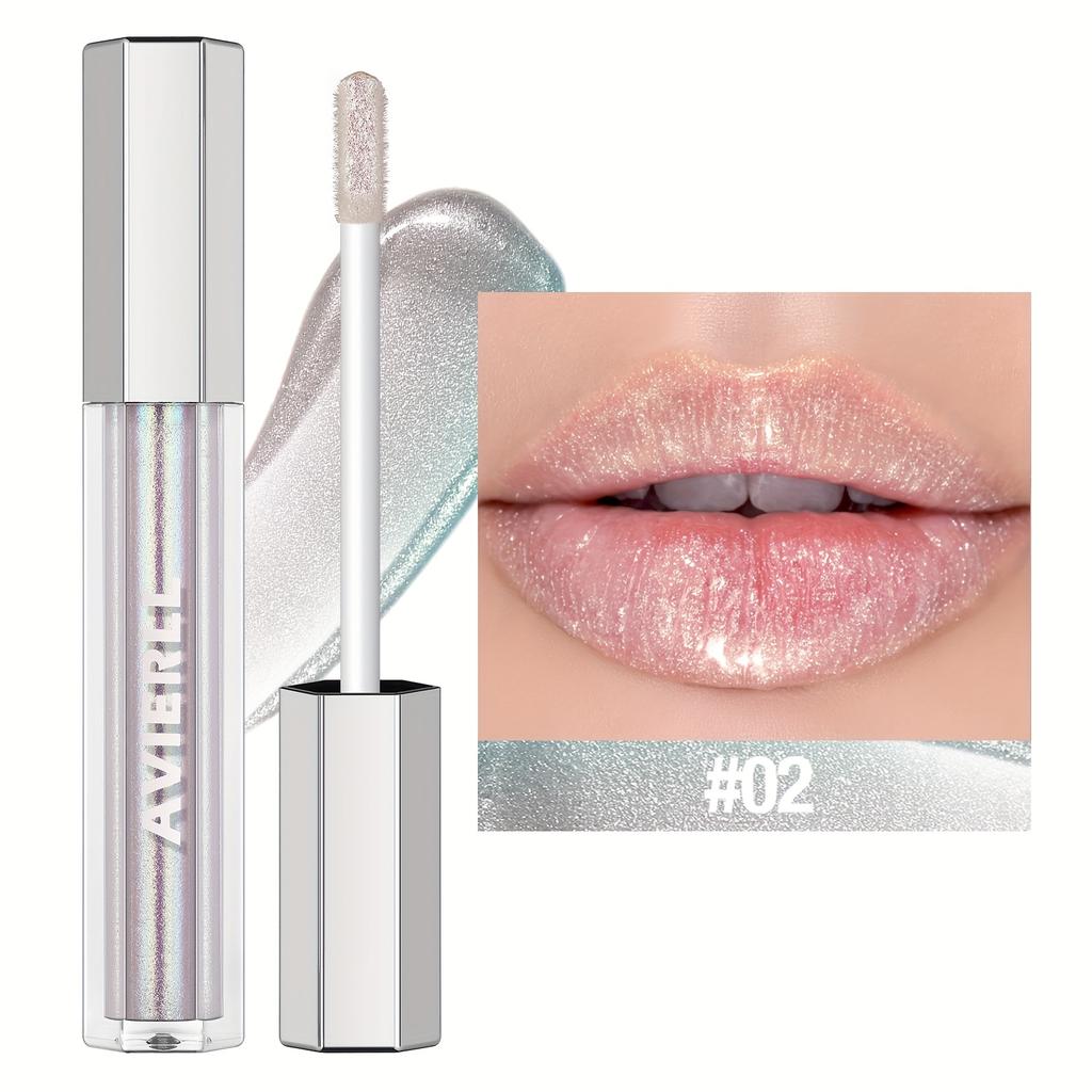 8 Colors Shimmer Lip Gloss Set Moisturizing Plumping High Shine Lip Glaze Long Lasting Non Sticky Glossy Lip Makeup for Women
