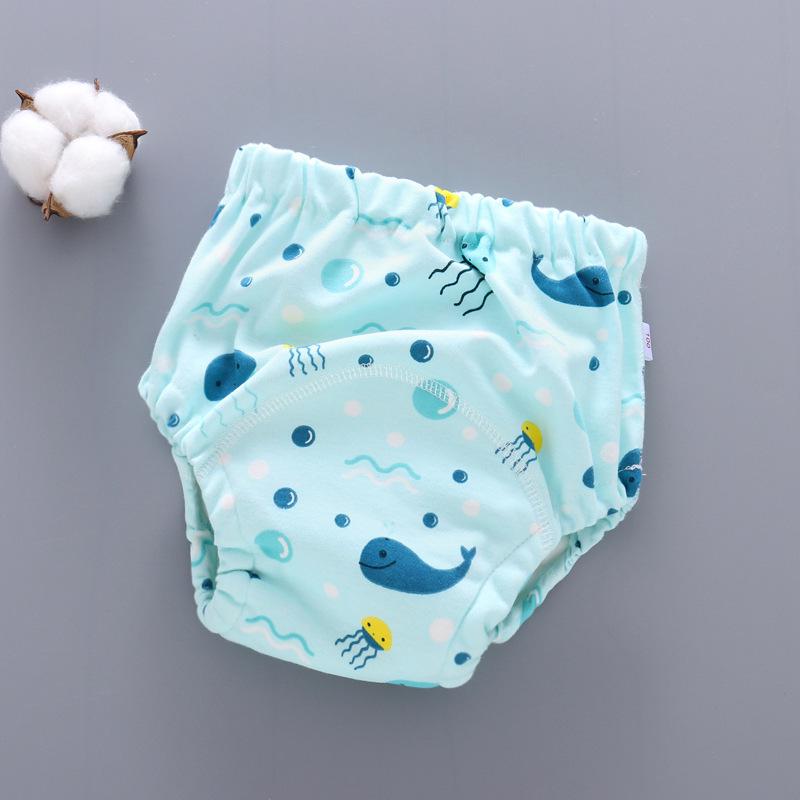 Washable 6-Layer Baby Training Pants - Breathable Cloth Diapers for Spring/Summer